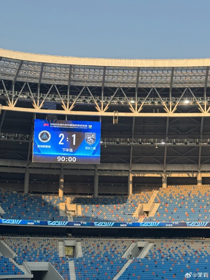  熱身賽：深圳新鵬城在常規(guī)時間2-1勝武漢三鎮(zhèn)，在加時賽2-2戰(zhàn)平