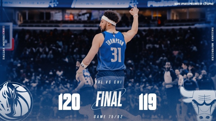 險勝公牛！獨行俠官方曬贏球海報 克萊成為封面人物